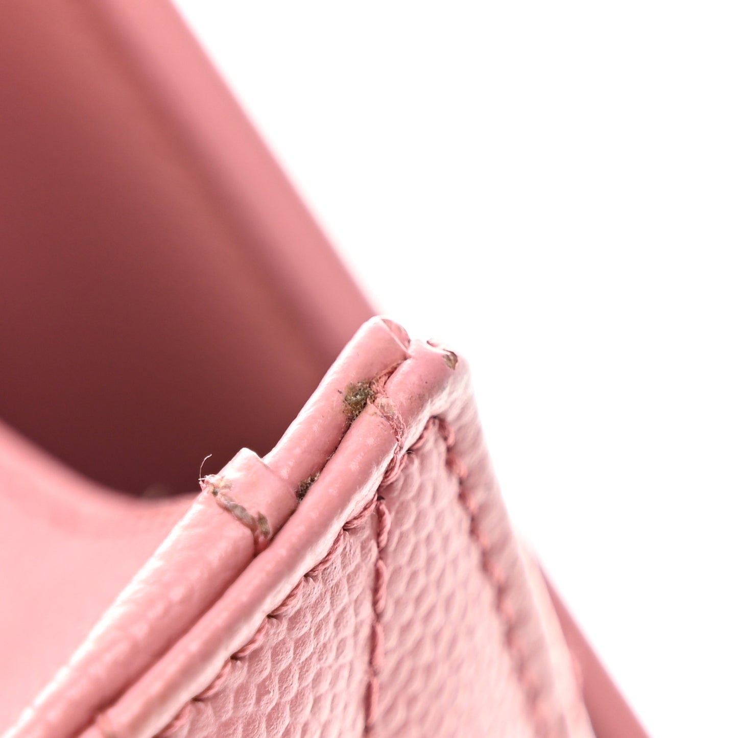 Grain De Poudre Matelasse Chevron Monogram Chain Wallet Tender Pink