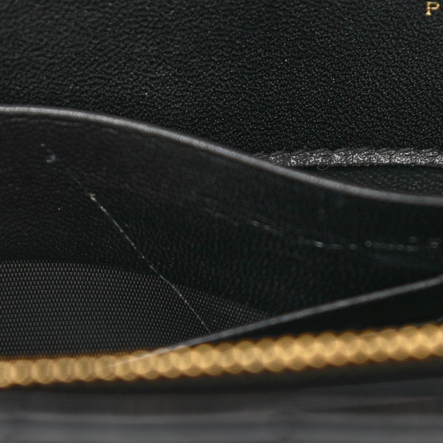 Saint Laurent Patent Calfskin Matelasse Monogram Vicky Chain Bag Black 7 of 7