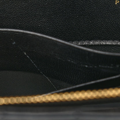 Saint Laurent Patent Calfskin Matelasse Monogram Vicky Chain Bag Black 7 of 7