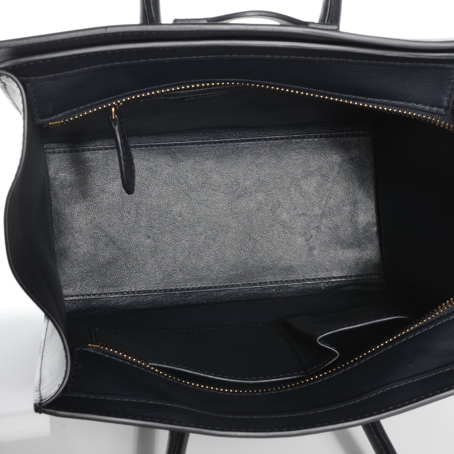 Smooth Calfskin Micro Luggage Navy Blue