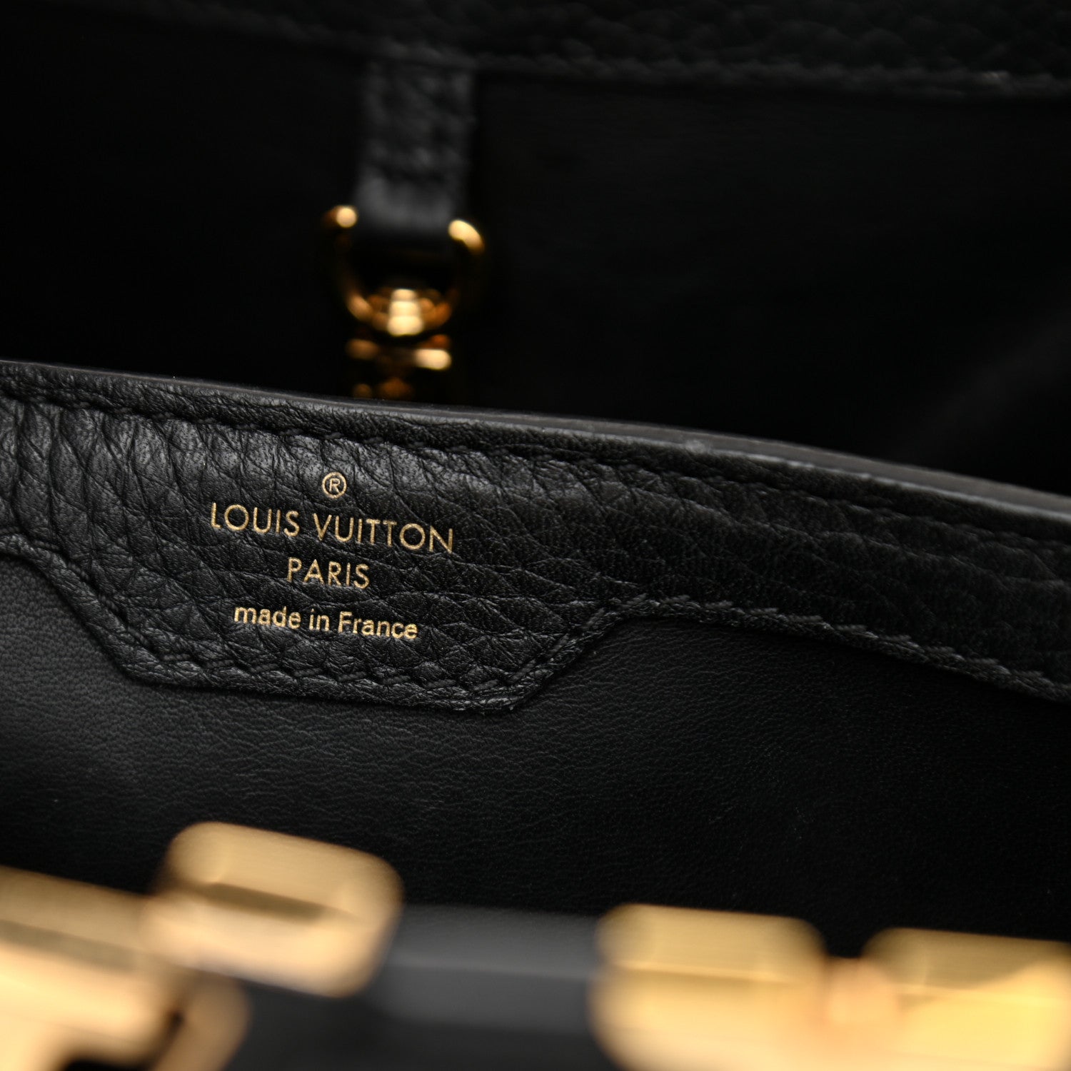Louis Vuitton Taurillon Embellished Flower Crown Capucines PM Black 6 of 10