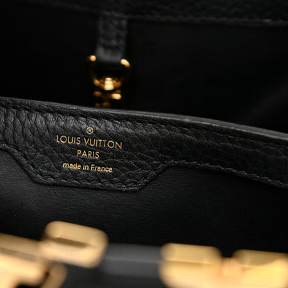 Louis Vuitton Taurillon Embellished Flower Crown Capucines PM Black 6 of 10