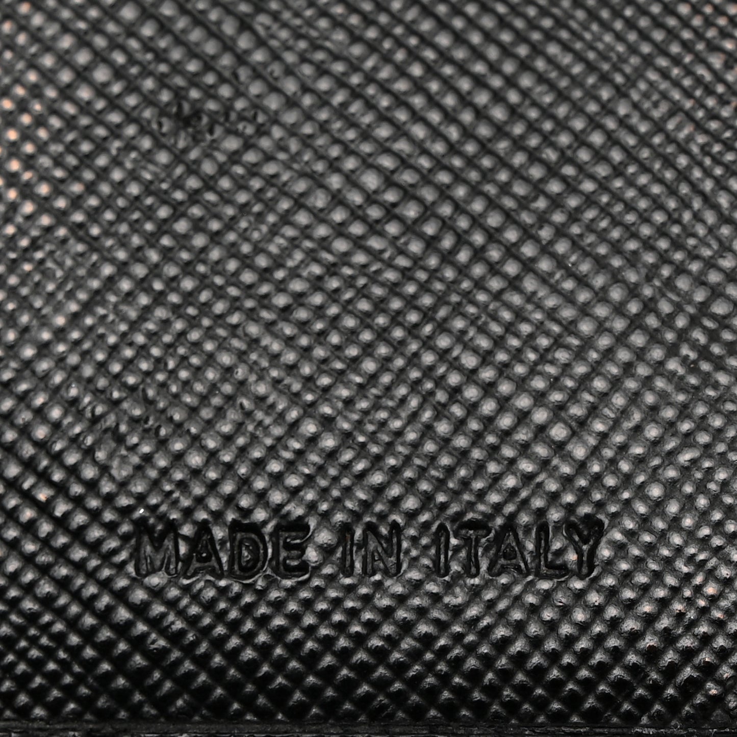 Saffiano Tri-Fold Compact Wallet Black