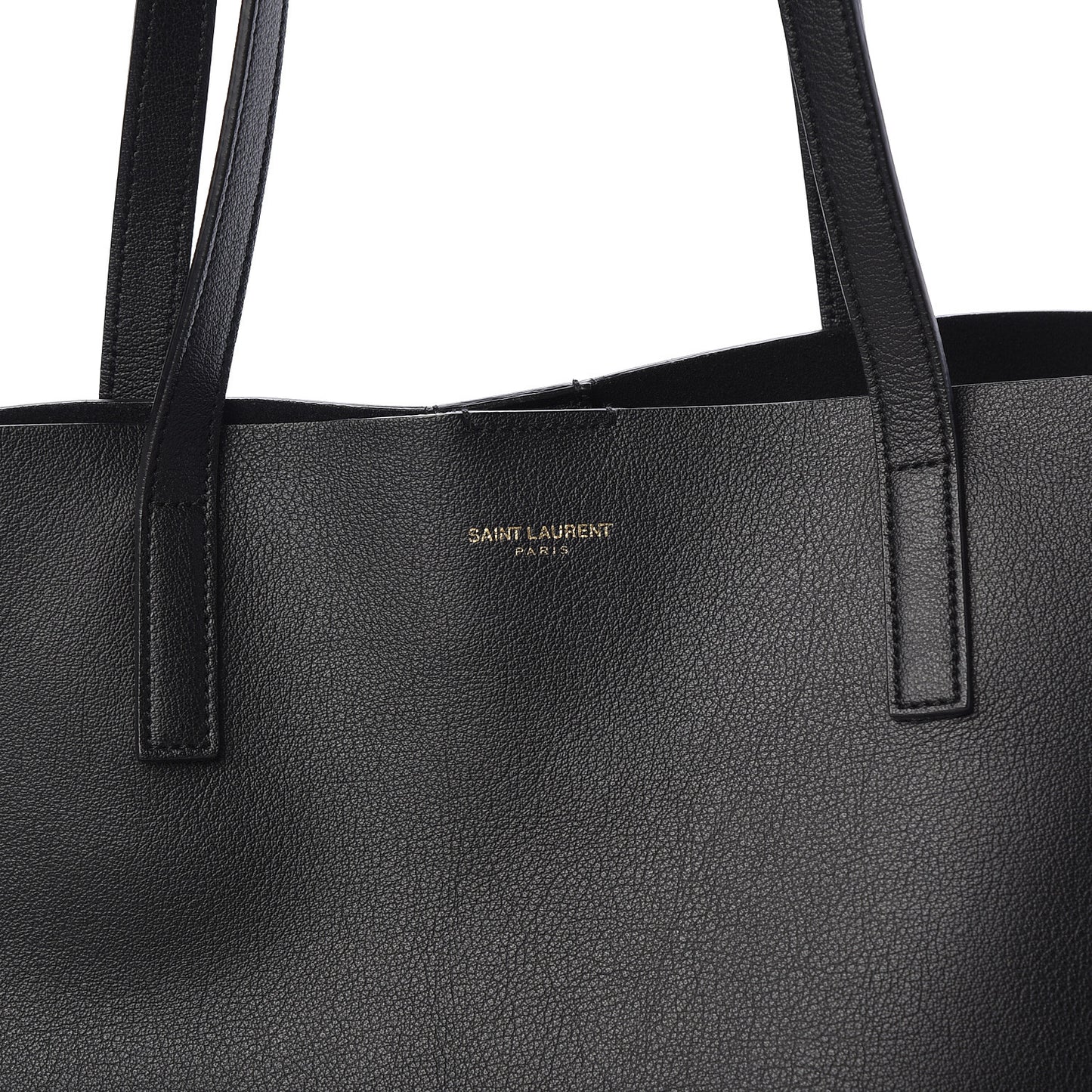 Calfskin Large Shopping Tote Black