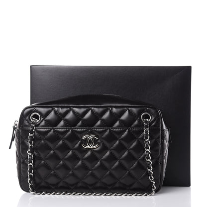 Chanel Lambskin Quilted Medium Camera Case Black 12 of 12