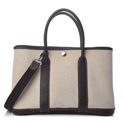 Hermes Twill D H Negonda Garden Party 30 TPM Chocolate 1 of 9