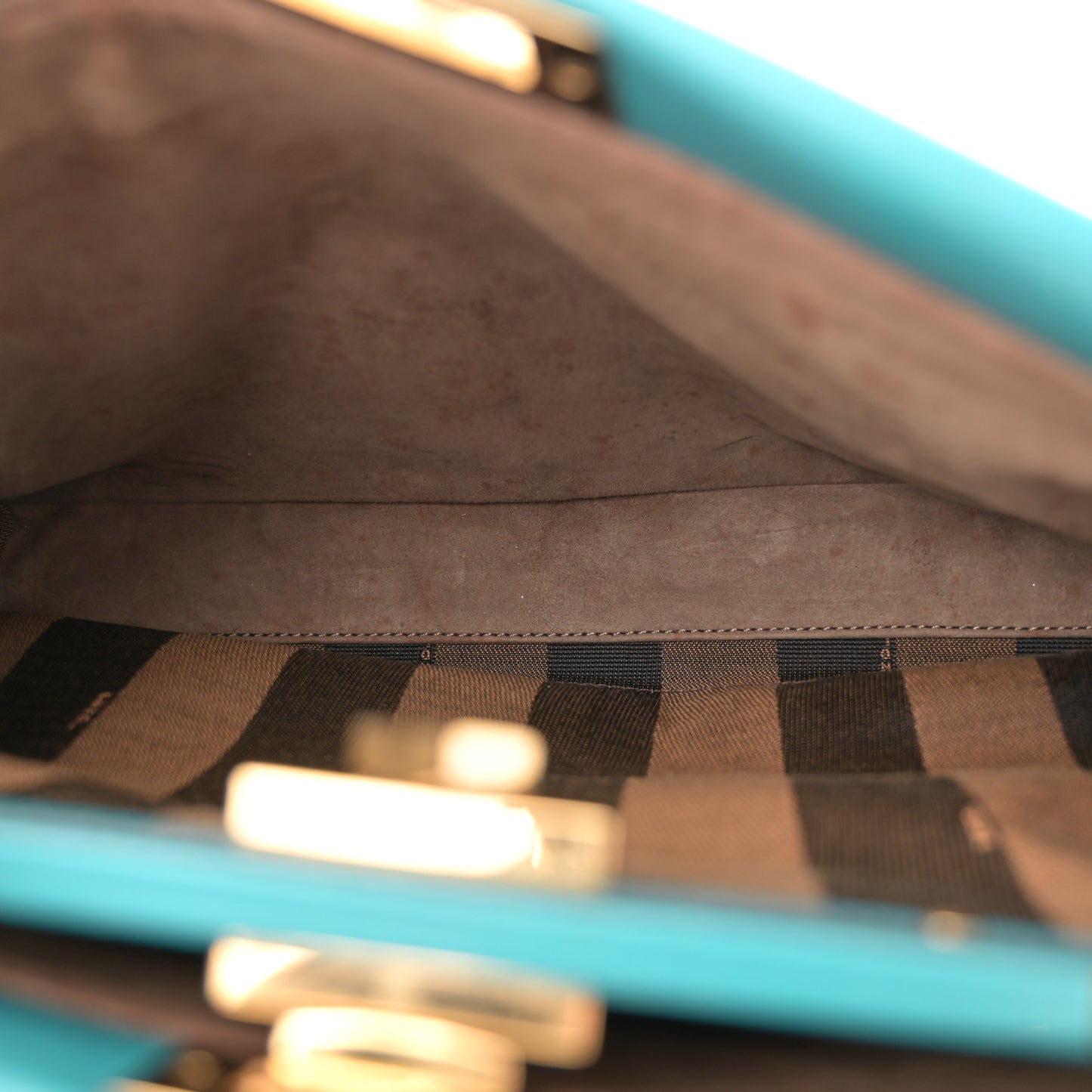 Vitello Morgan Fabric Jacquard Pequin Medium Peekaboo Iconic Satchel Lago Tobacco Black