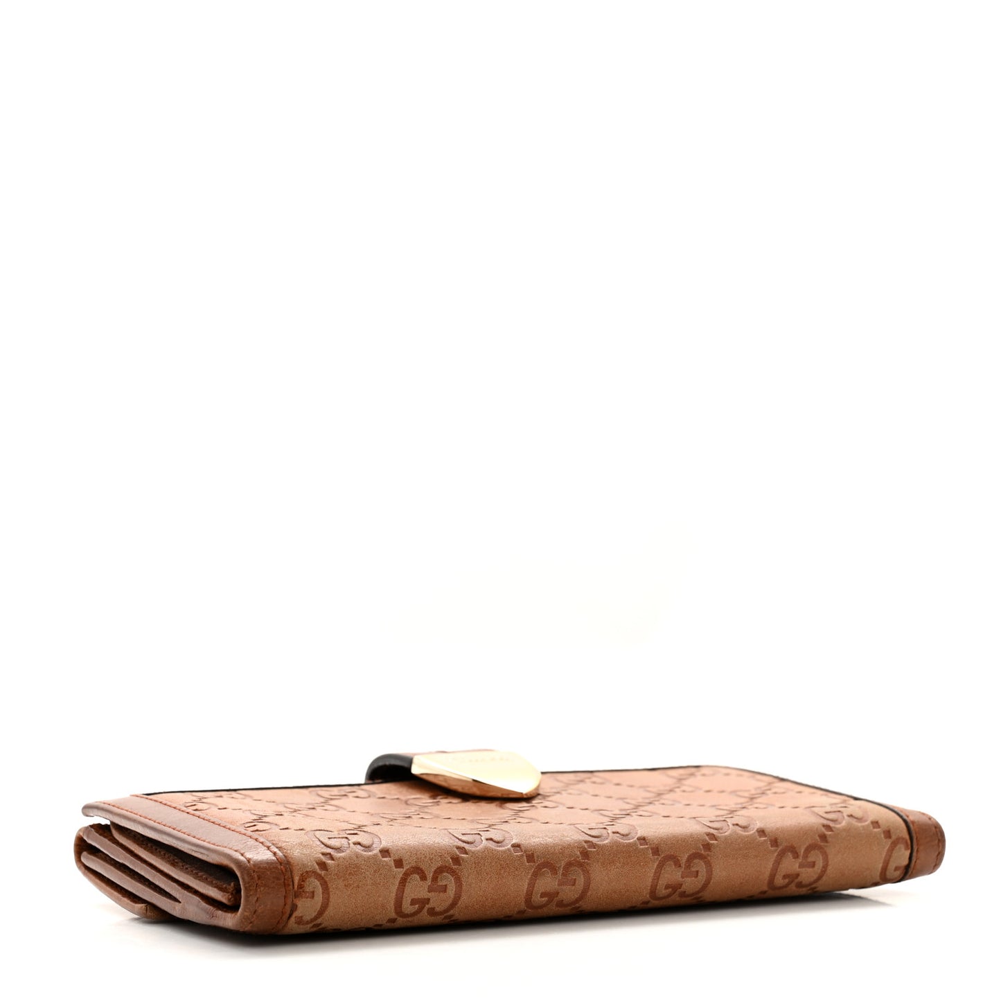 Guccissima Signoria Continental Wallet Brown