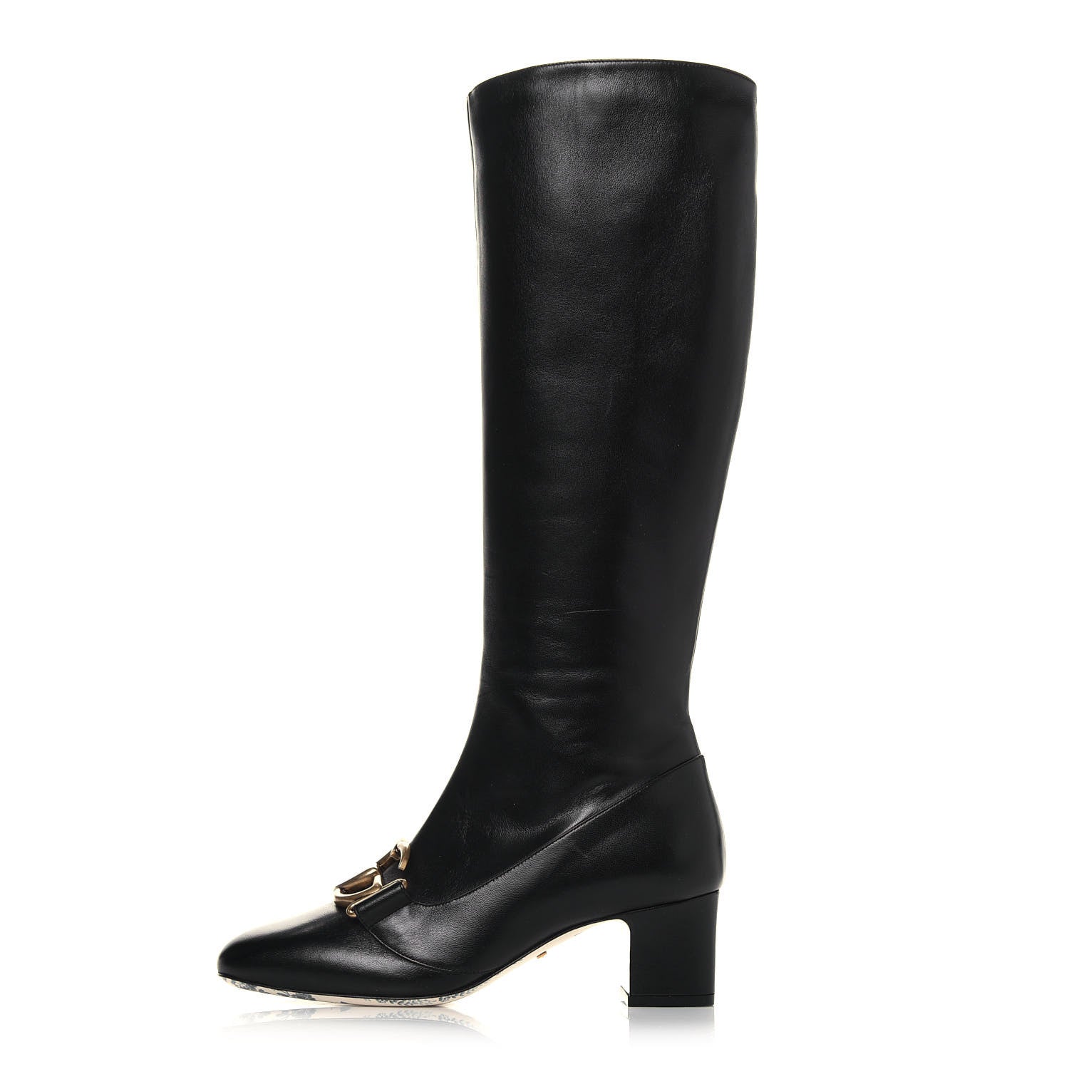 Gucci Malaga Kid GG Victoire 55mm Boots 36 Black 1 of 8