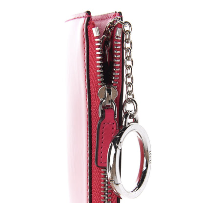MCM Patent Monogram Key Pouch Red 7 of 10