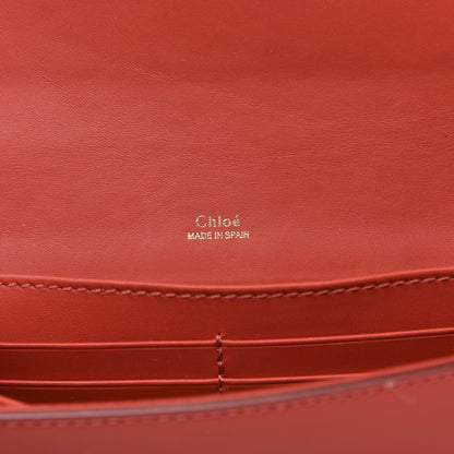 Chloe Calfskin Aurore Wallet on Chain Red 6 of 11