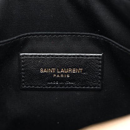 Saint Laurent Calfskin Matelasse Monogram Lou Camera Bag Dark Beige 6 of 10