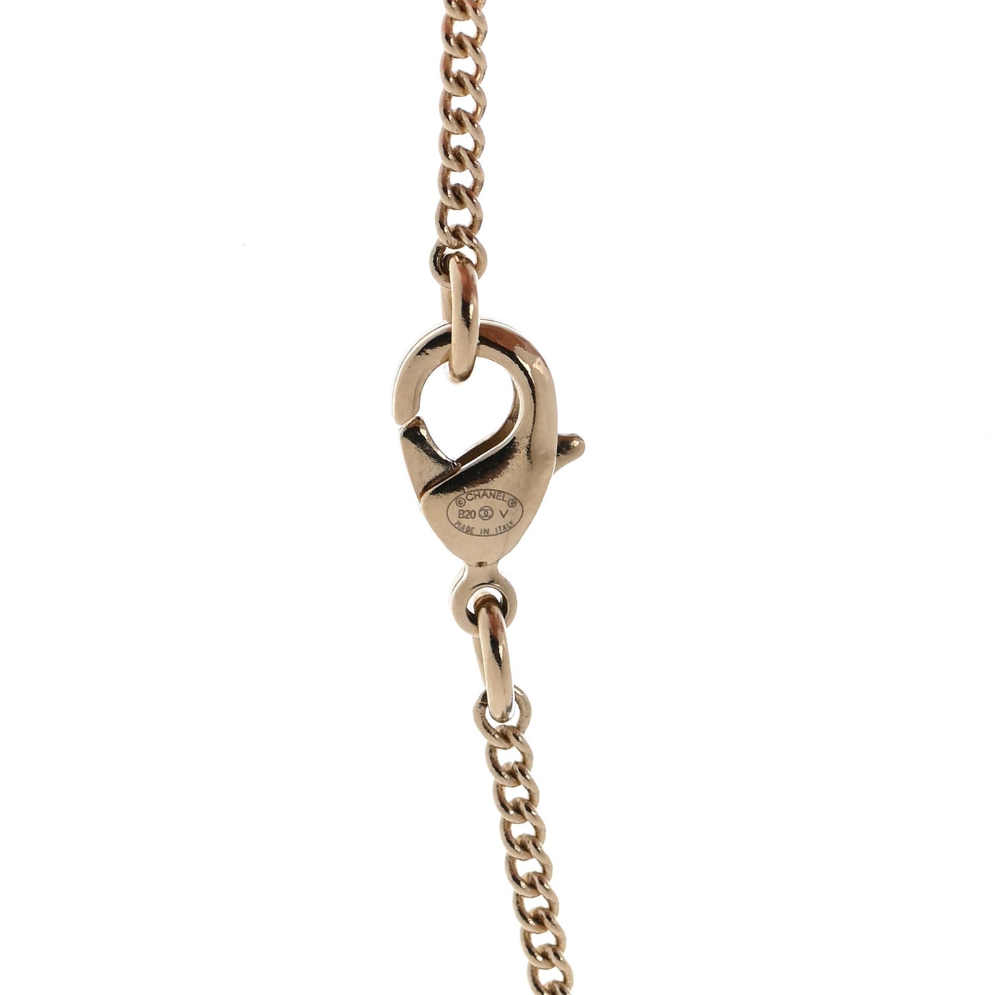 Crystal Pearl CC Lace Camellia Necklace Gold