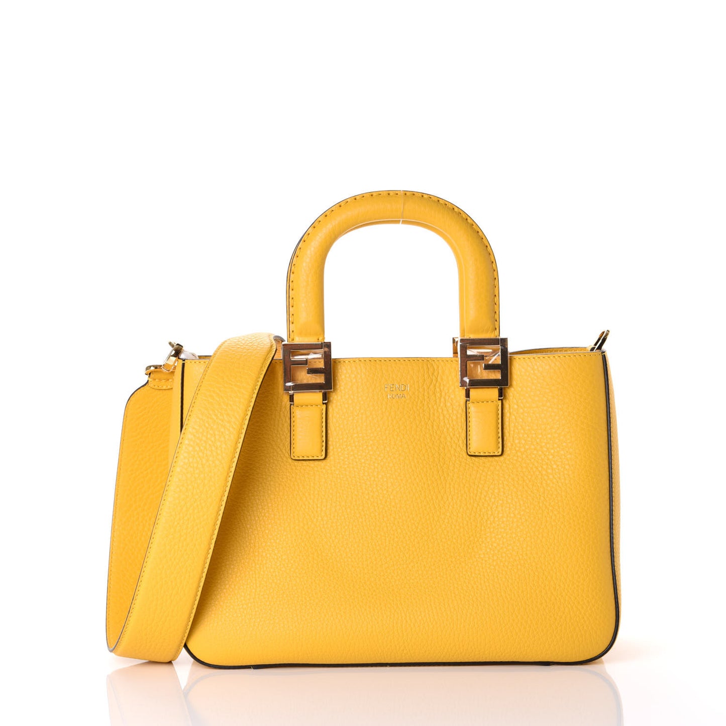 Cuoio Romano Selleria Small FF Tote Sunflower