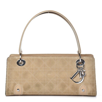 Christian Dior Suede Cannage Stitched East West Lady Dior Beige 1 of 25