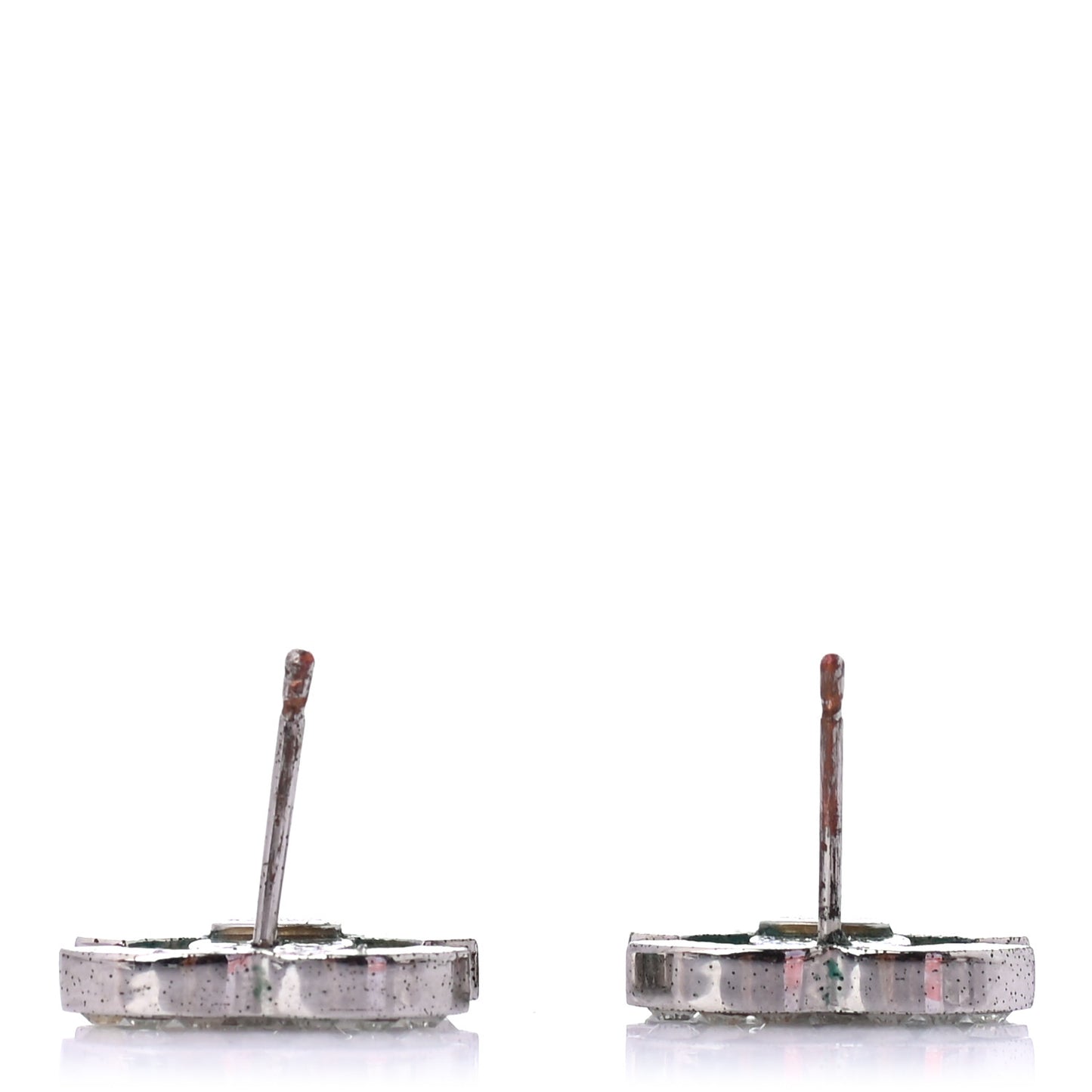 Crystal CC Earrings Silver