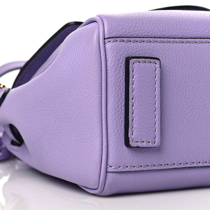 Versace Calfskin Medusa Small Top Handle Handbag Lilac 9 of 11