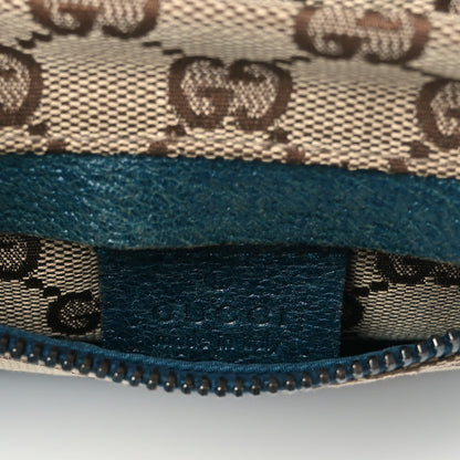Gucci GG Monogram Web Double Pocket Belt Bag Navy 7 of 11