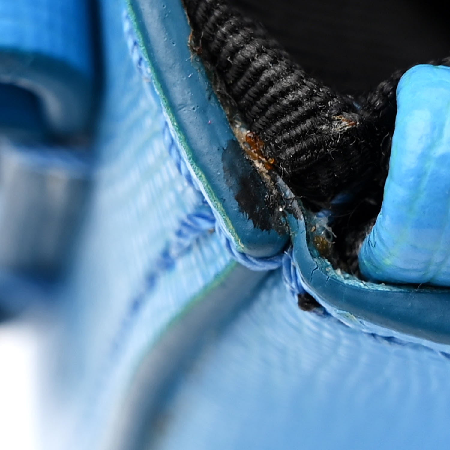 Off-White Saffiano Striped Mini Diag Binder Clip Bag Blue 15 of 18