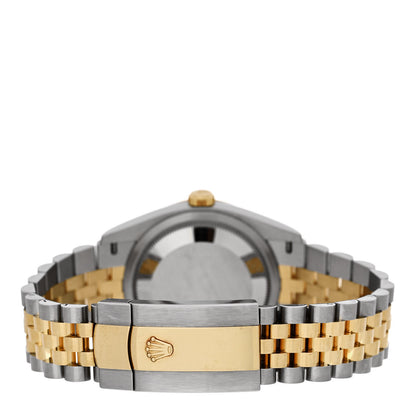 Rolex Stainless Steel 18K Yellow Gold Diamond 36mm Oyster Perpetual Datejust Watch Golden Palm 126233 3 of 5