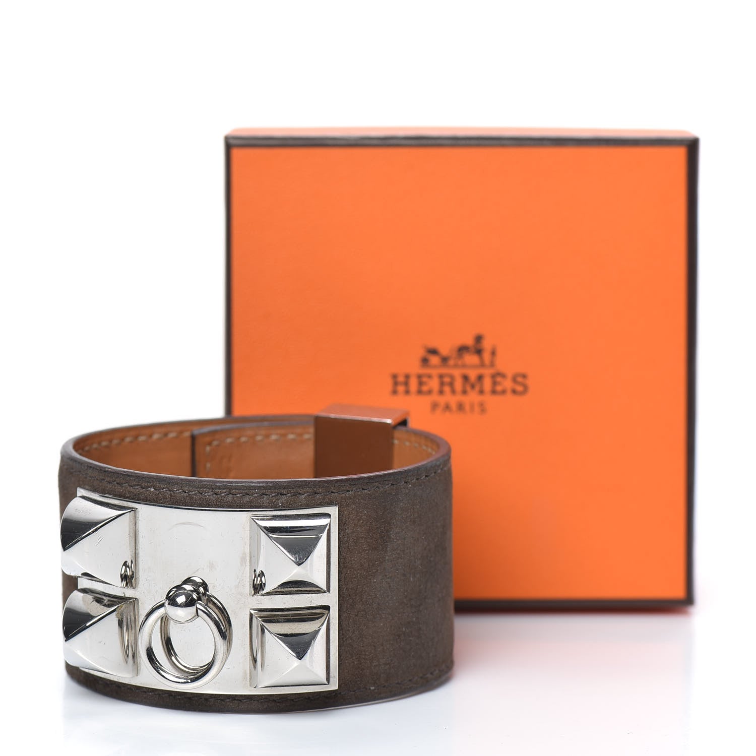 Hermes Veau Doblis Suede Collier de Chien CDC Bracelet 9 of 9