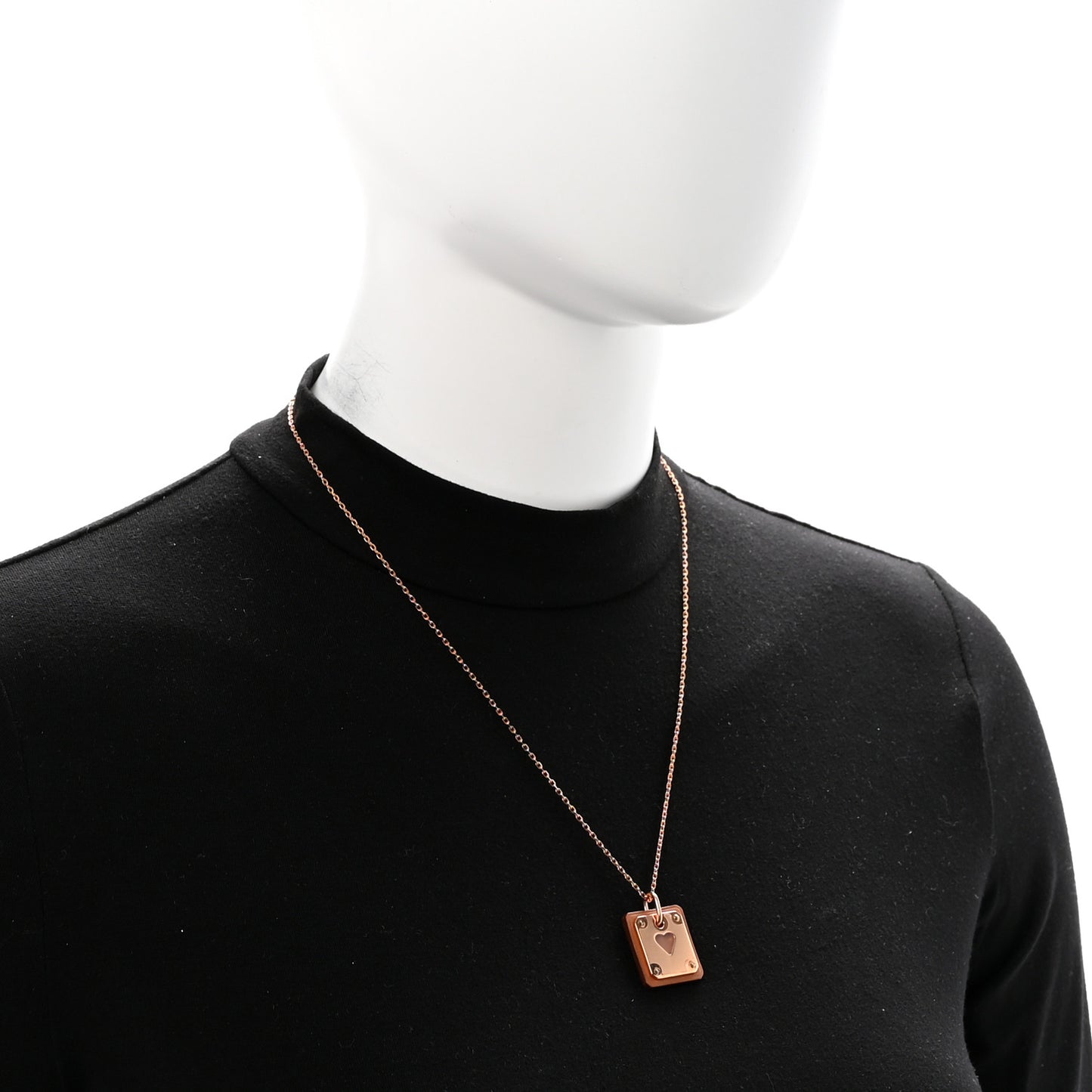 Rose Gold Plated Swift As De Coeur Necklace Gold