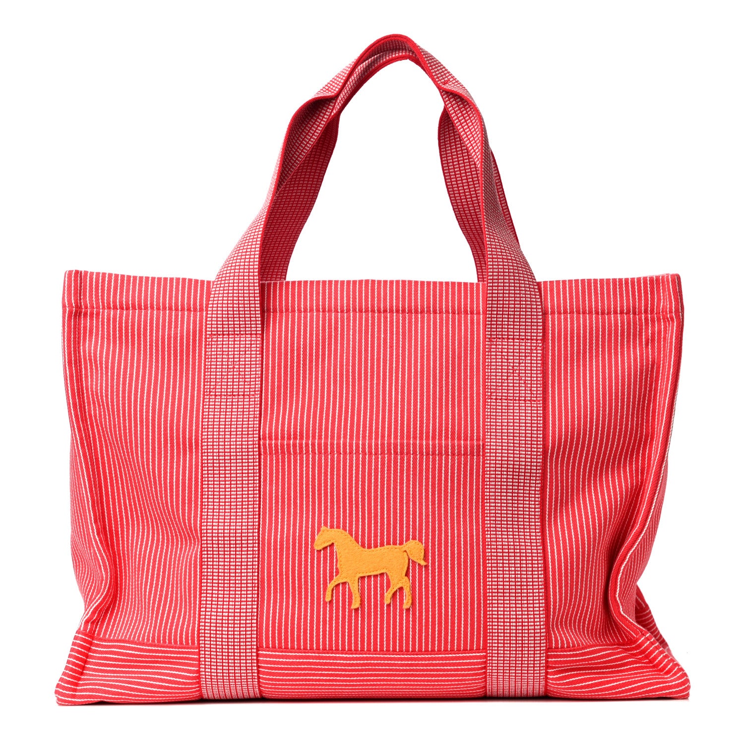 Hermes Cotton Canvas Wool Cavalcolor Nappy Tote Bag 1 of 11