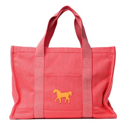 Hermes Cotton Canvas Wool Cavalcolor Nappy Tote Bag 1 of 11