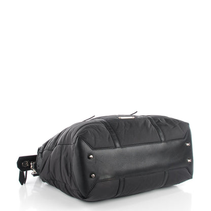 Burberry Nylon House Check Quilted Abbey Diaper Bag Black 4 of 8