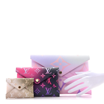 Louis Vuitton Monogram Giant Spring In The City Kirigami Pochette Set Sunrise Pastel Midnight Fuchsia Sunset Kaki 2 of 9