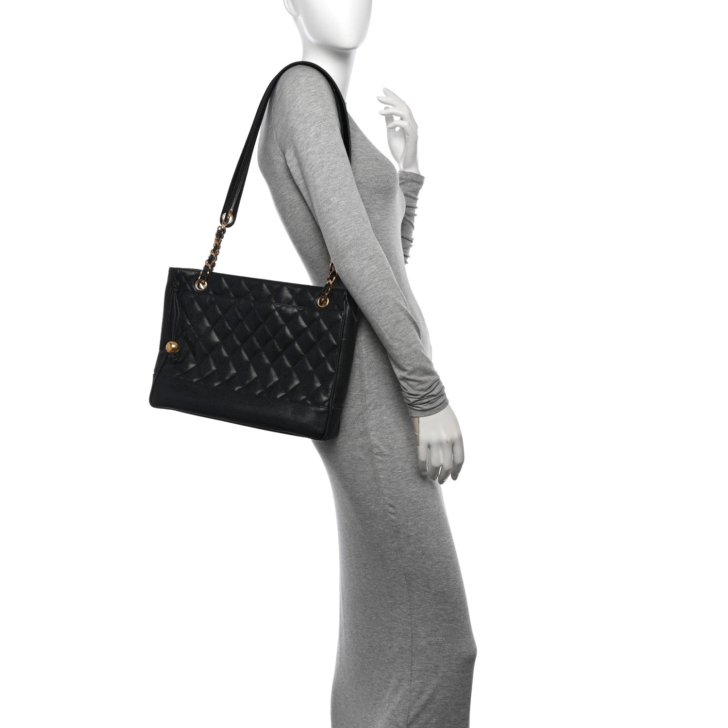 Chanel Caviar Quilted Shoulder Bag Black 2 of 13