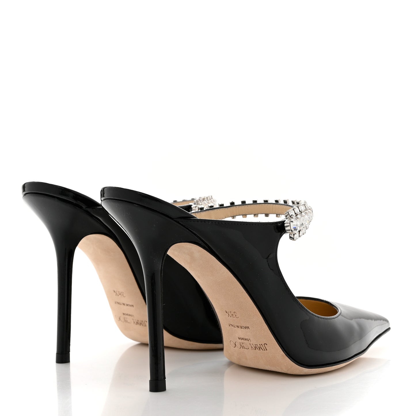 Patent Crystal Bing 100 Pumps 38.5 Black