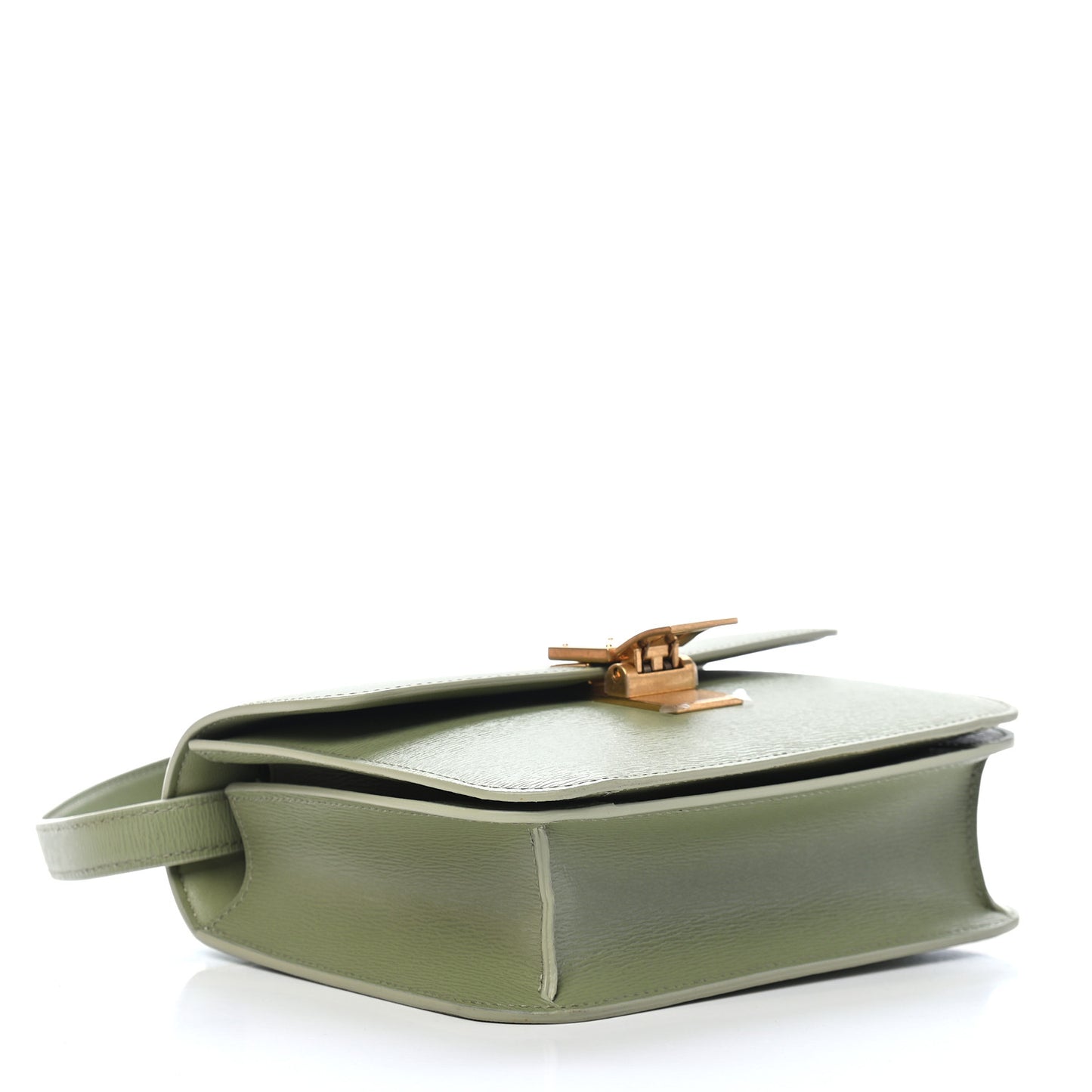 Liege Calfskin Teen Classic Box Flap Bag Sage