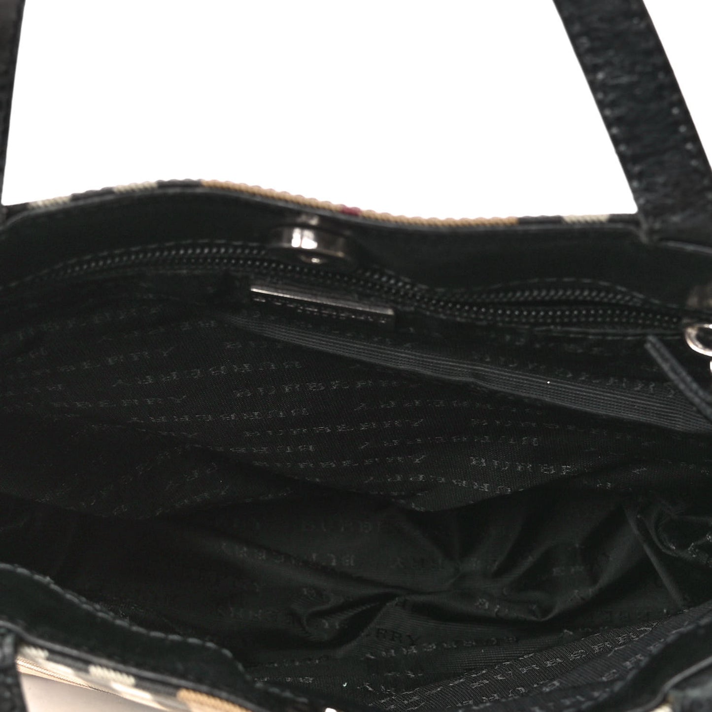 House Check Medium Tote Black
