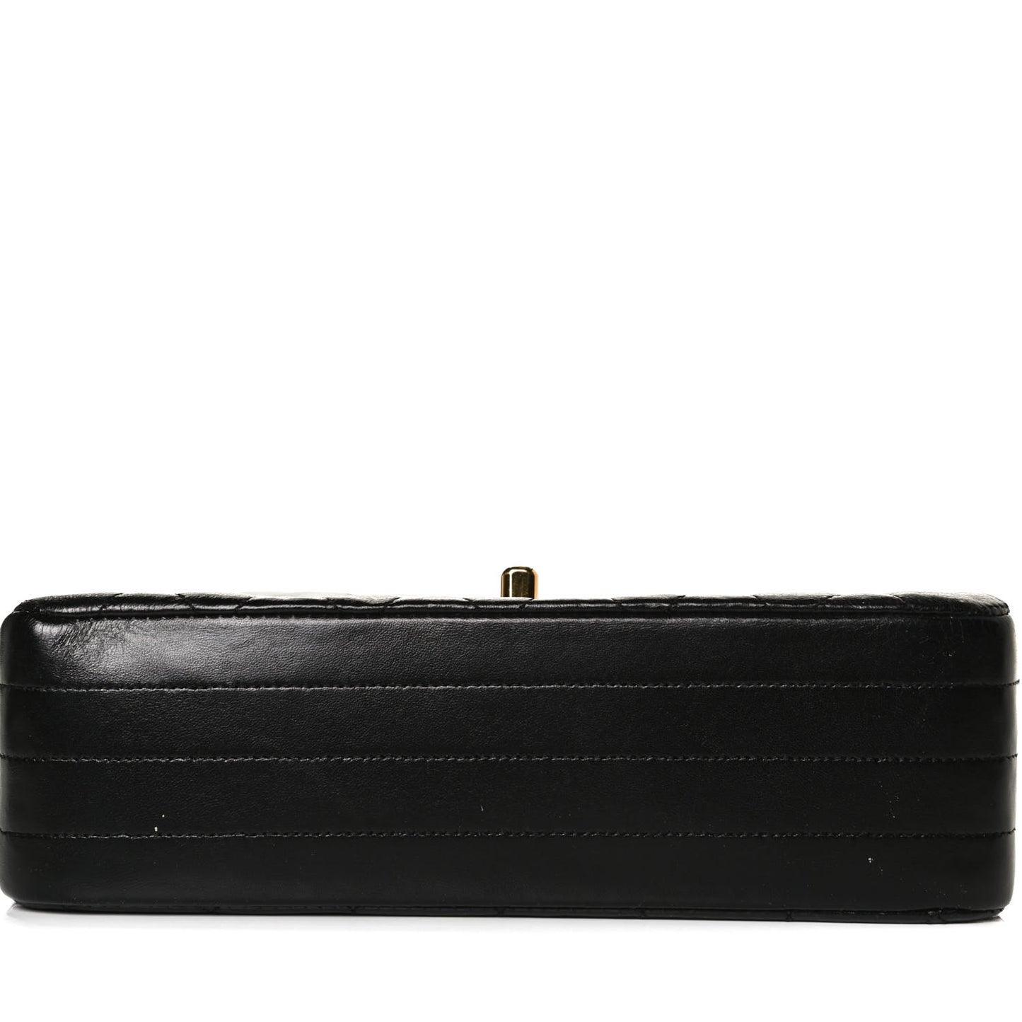 Lambskin Quilted Small Single Flap Black