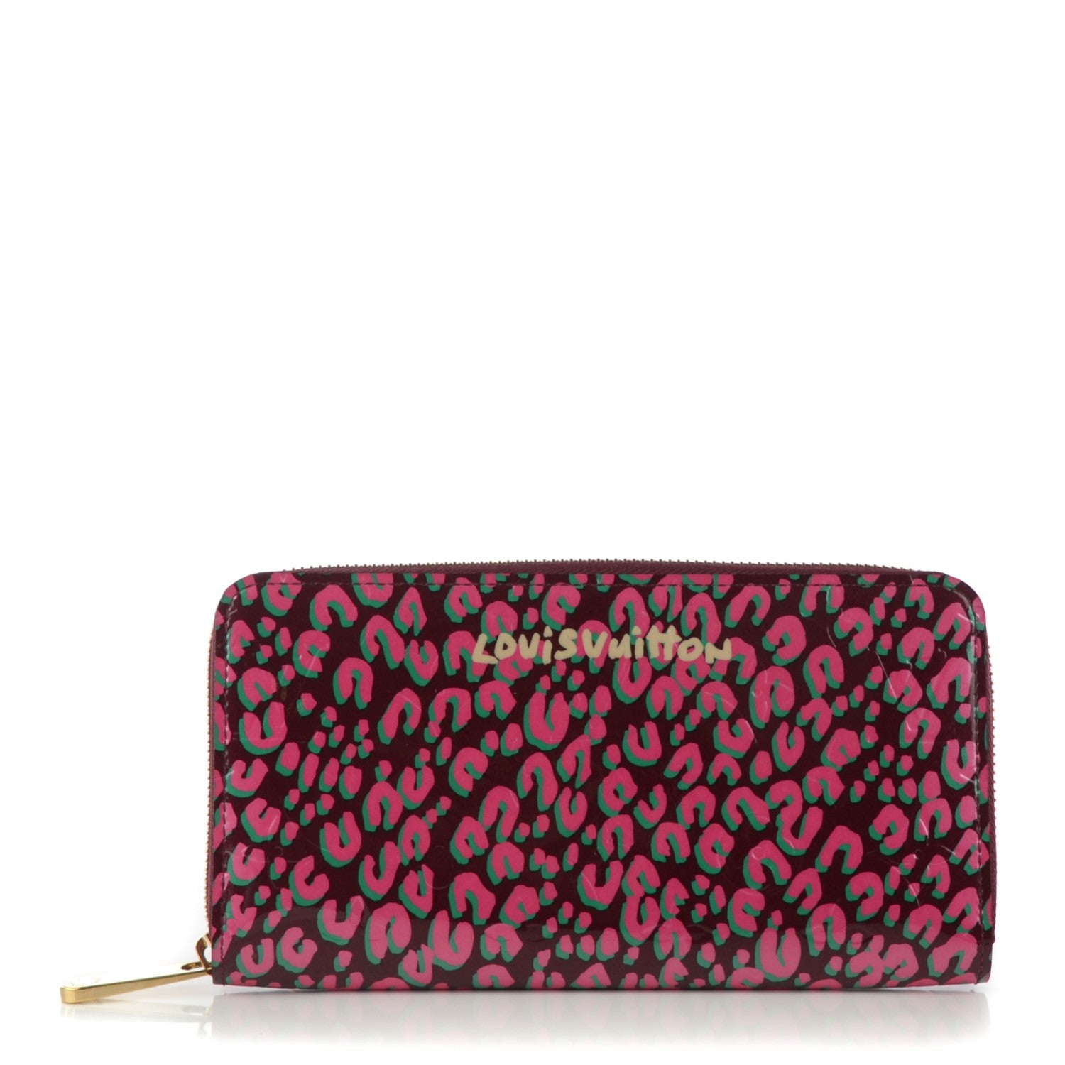 Louis Vuitton Vernis Leopard Zippy Wallet Rouge Fauviste 1 of 7