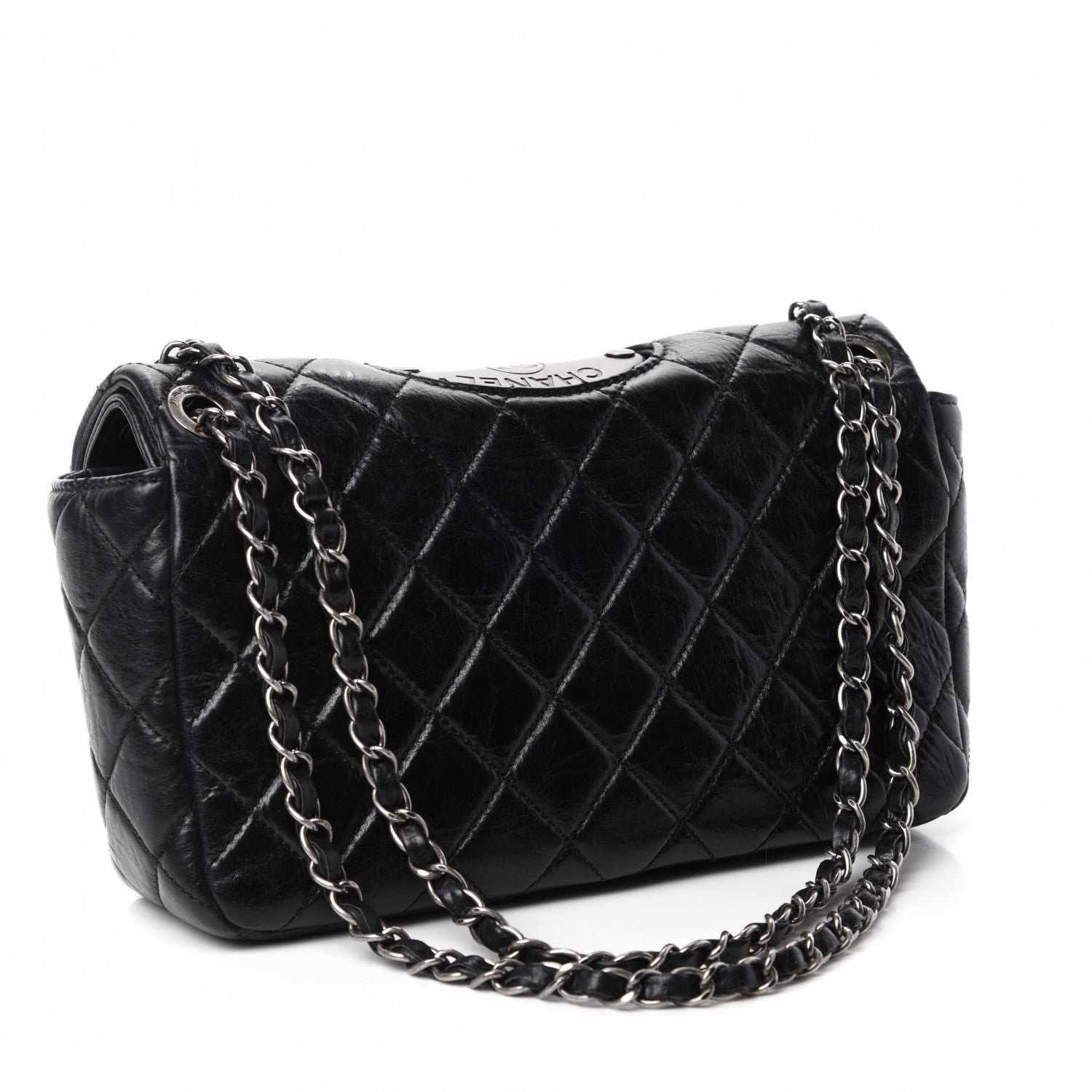 Chanel Calfskin Quilted Large Single Flap Black 3 of 11