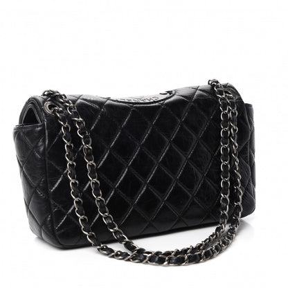 Chanel Calfskin Quilted Large Single Flap Black 3 of 11