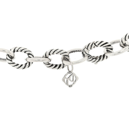 David Yurman Sterling Silver 10mm Medium Oval Link Necklace 4 of 4