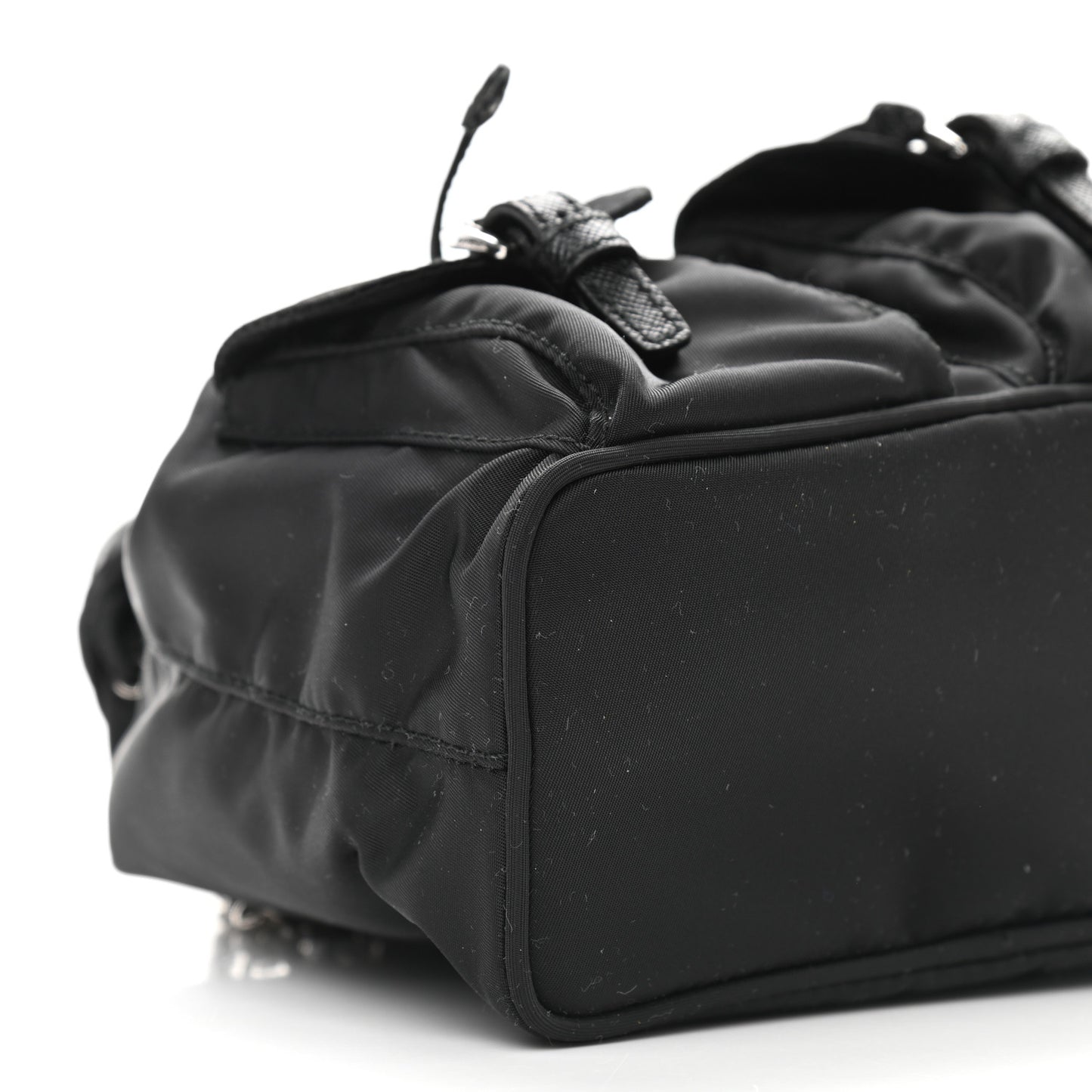 Nylon Vela Mini Crossbody Backpack Black