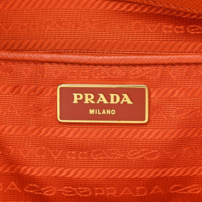 Prada Saffiano Lux Large Tote Papaya 6 of 12