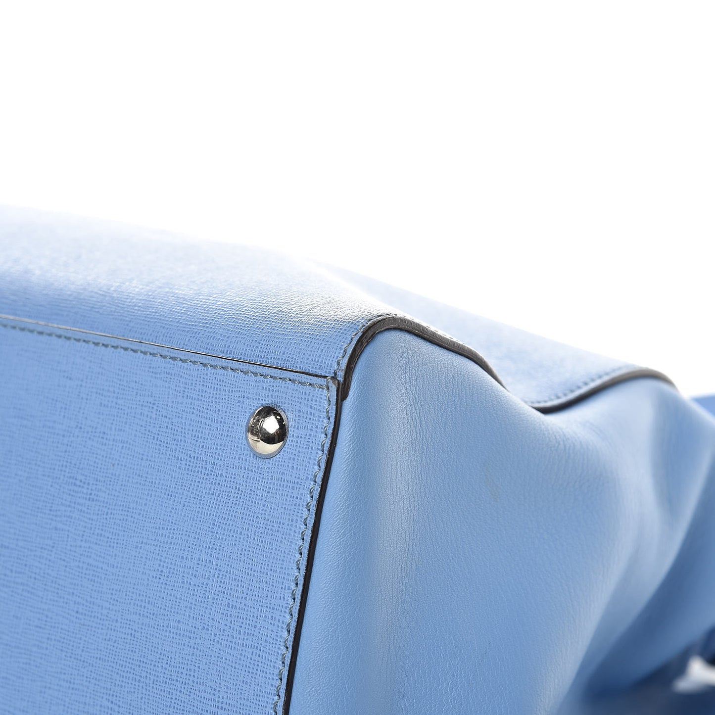 Vitello Elite Flamingo Regular 2Jours Tote Azzurro Nebula