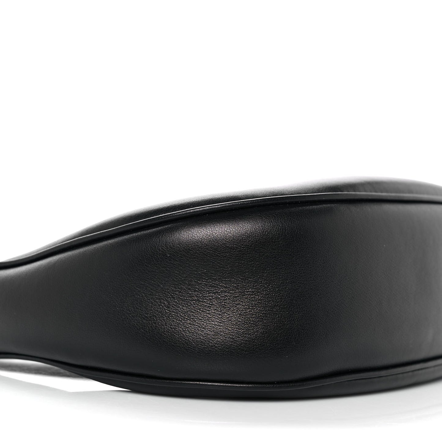Smooth Calfskin Medium Strap Ava Shoulder Bag Black