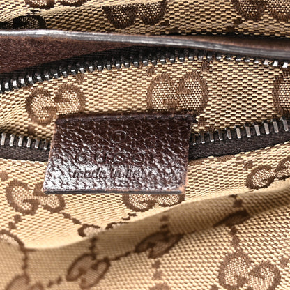 Gucci GG Monogram Web Double Pocket Belt Bag Dark Brown 6 of 10