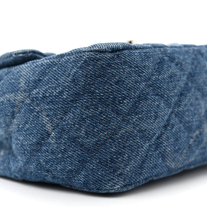 Chanel Denim CC Quilted Mini Square Flap Blue 9 of 11