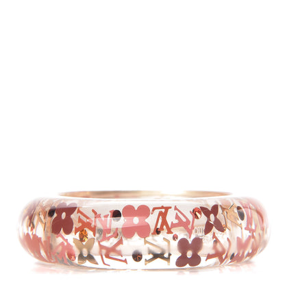 Louis Vuitton Resin Swarovski Small Inclusion GM Bracelet Tangerine 1 of 4