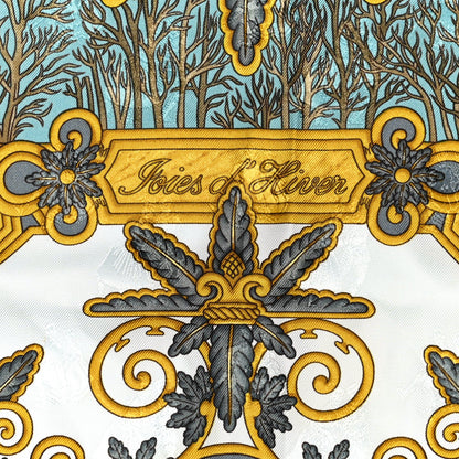 Hermes Silk Joies d'Hiver Scarf 90 2 of 5