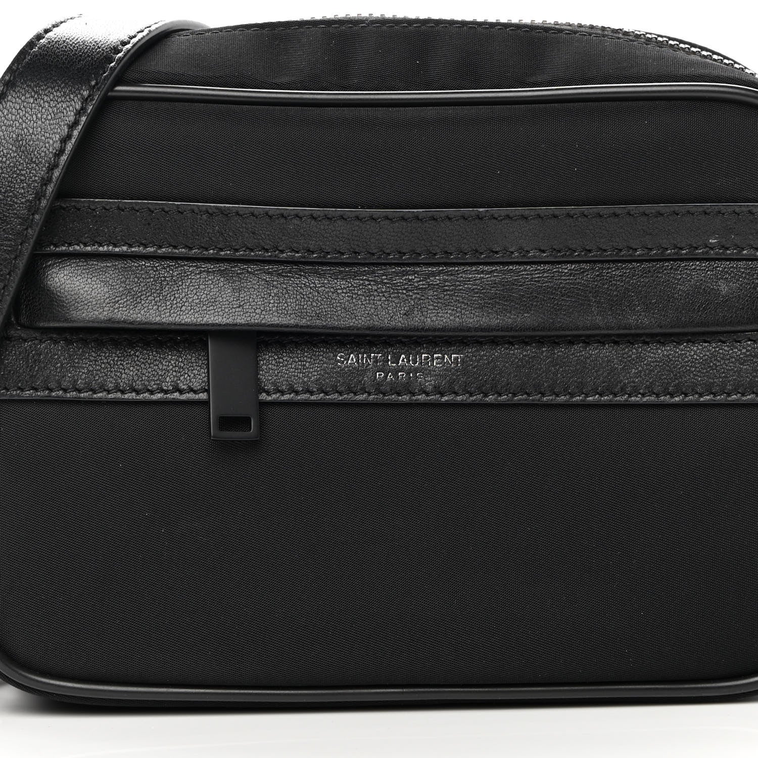 Saint Laurent Lambskin Nylon Small Camp Camera Bag Black 8 of 13