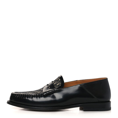 Christian Dior Smooth Calfskin Oblique Blake Loafers 43 Black 1 of 9