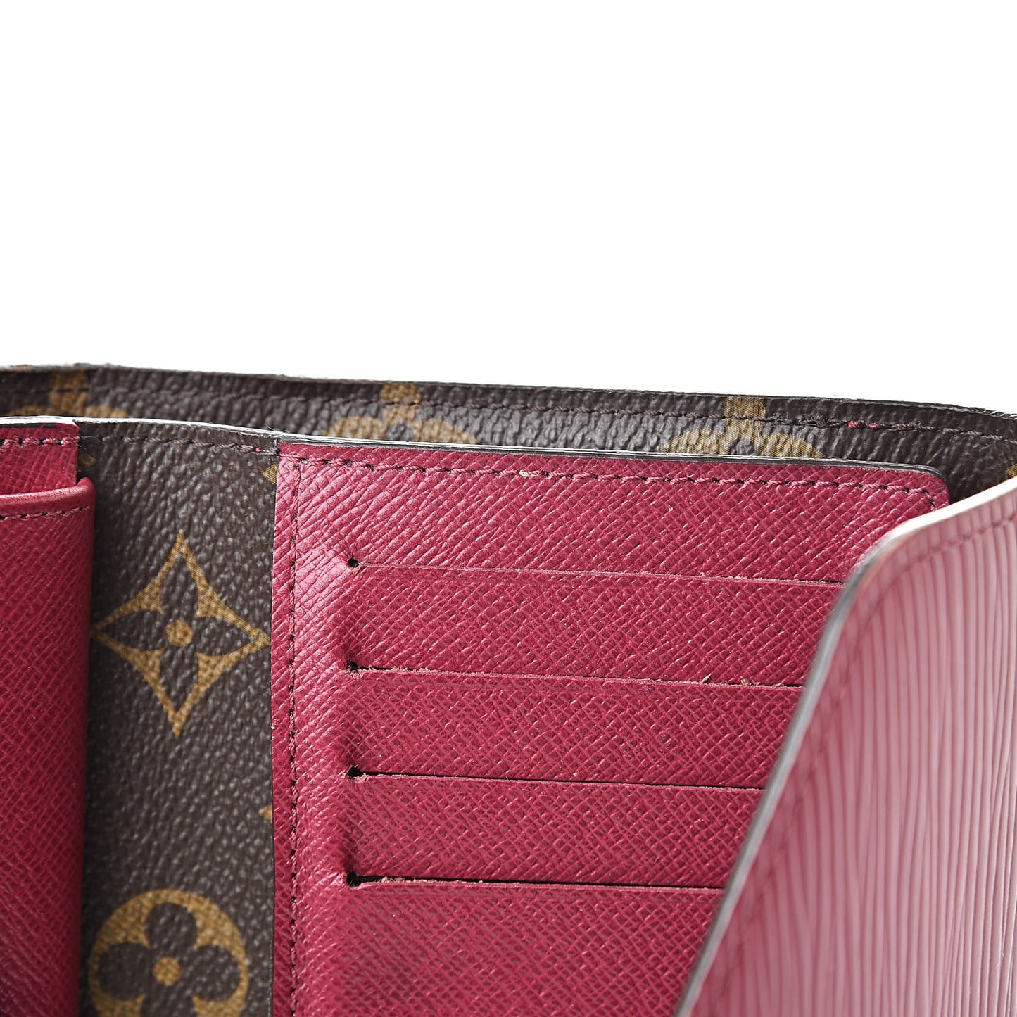 Epi Monogram Marie-Lou Compact Wallet Fuchsia